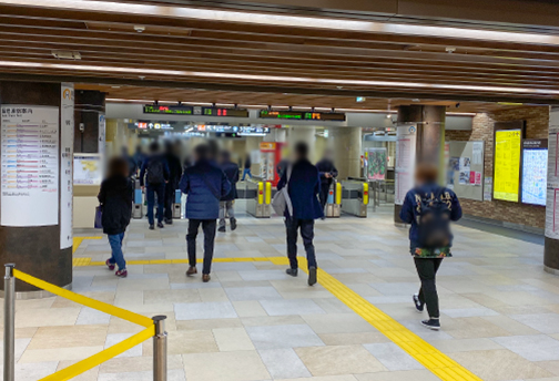 地下鉄伏見駅中改札口